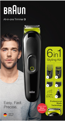 Zastřihovač multifunkční Braun MGK 3221 Braun MGK 3221 Green