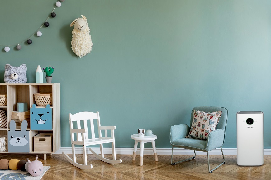 Čistička vzduchu Hisense AP580H, bílá, sterilizační technologie UV-LED