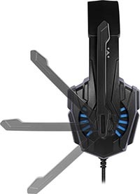 Headset Defender Warhead G-390 LED černý/modrý Defender Warhead G-390 LED