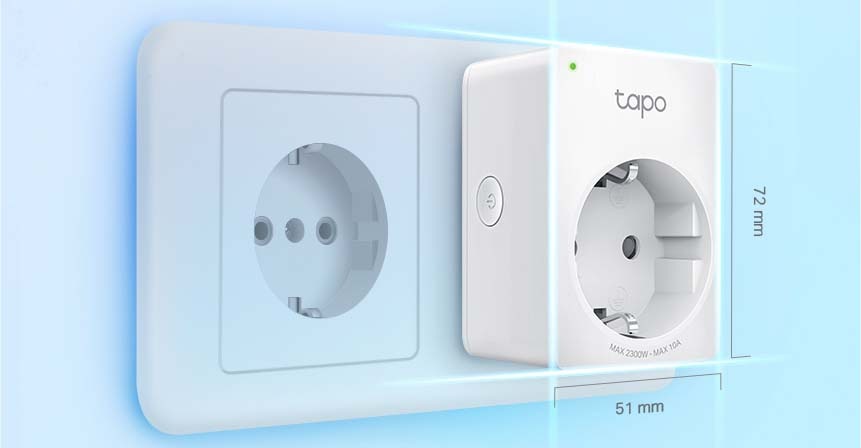 Chytrá zásuvka TP-Link Tapo P100M, Matter bílá