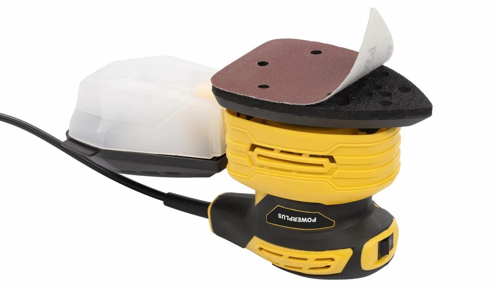 Vibrační bruska POWERPLUS POWX04800 Vibrační bruska Powerplus POWX04800 je opatřena trojúhelníkovou brusnou deskou
