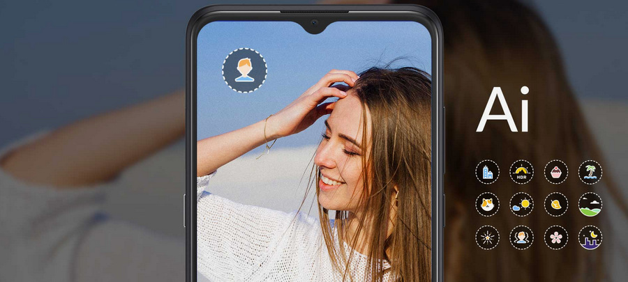 Mobilní telefon ALCATEL 3X 2019 128 GB černý Mobilní telefon ALCATEL 3X 2019 128 GB černý