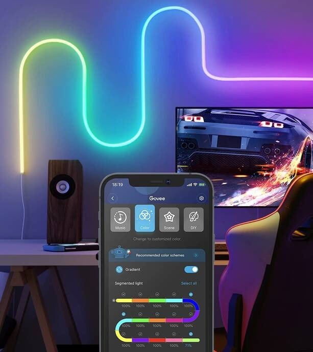 LED pásek Govee Neon SMART, 3m, RGBIC LED pásek Govee Neon SMART, 3m, RGBIC