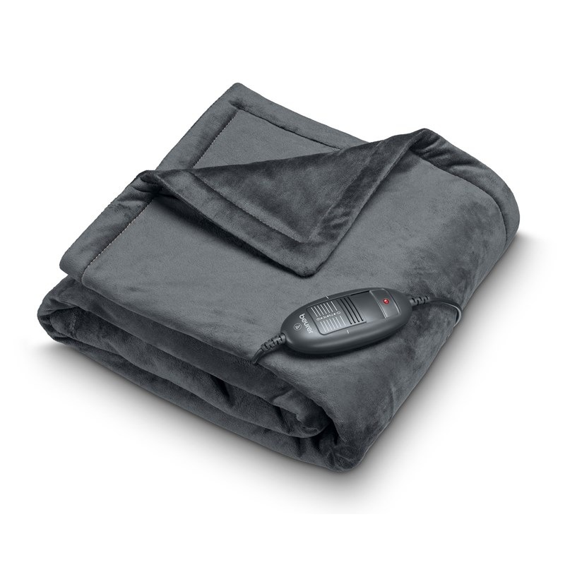 Vyhřívací deka Beurer HD74 BF brown, 150 × 130 cm šedá