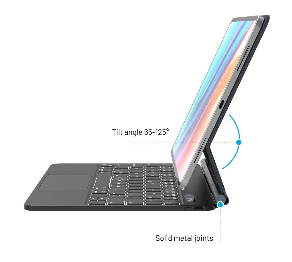 Pouzdro na tablet s klávesnicí FIXED Typee na Apple iPad Pro 11" (2018-2022)/iPad Air 11" (2020/2022/2025)/ iPad Air M2/M3 CZ černé Pouzdro na tablet s klávesnicí FIXED Typee na Apple iPad Pro 11" (2018-2022)/iPad Air 11" (2020/2022/2025)/ iPad Air M2/M3 CZ černé