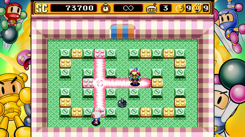 Hra U&I Entertainment Switch Super Bomberman Collection gameplay mapa