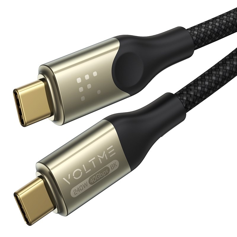 Kabel Voltme Powerlink Utron Series USB-C/USB-C, CTC 5A/240W 1,2m černý