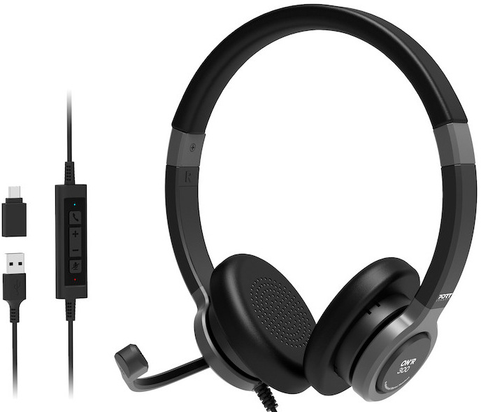 Headset PORT CONNECT ON'R 300 černý PORT Connect ON'R 300, černá