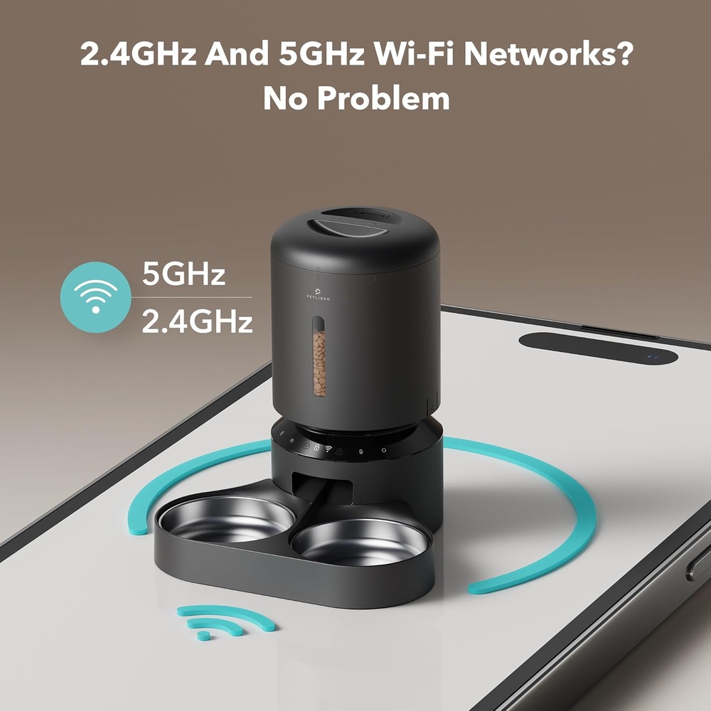 Chytré krmítko Petlibro Granary Wi-Fi Dual Bowl 5 l černé Chytré krmítko Petlibro Granary Wi-Fi Dual Bowl 5 l černé
