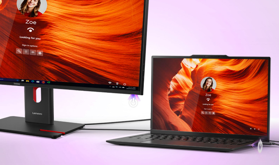 Monitor Lenovo ThinkVision T24d-40 23.8",WLED podsvícení, IPS panel, 4ms, 1500: 1, 250cd/m2, 1920 × 1080 Full HD, - černý