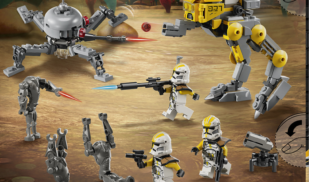 Stavebnice LEGO® Star Wars™ 75431 Bitevní balíček klonovaných vojáků z 327. hvězdného sboru Děti si mohou přehrávat filmové scény ze Star Wars nebo vymýšlet vlastní příběhy s vojáky, droidy a technikou