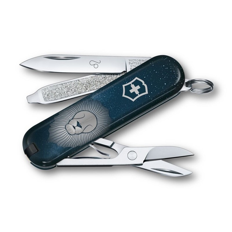 Nůž kapesní Victorinox (U.T.C) ZODIC CLASSIC SD, Leo 58 mm modrý