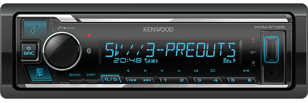 Autorádio KENWOOD KMM-BT356 černé