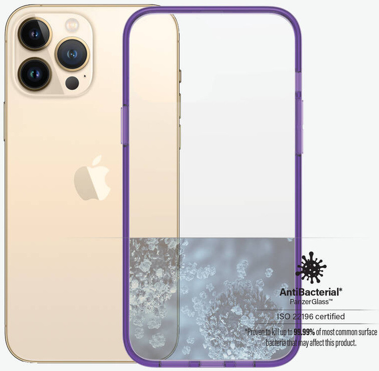 Kryt na mobil PanzerGlass ClearCaseColor na Apple iPhone 13 Pro Max fialový/průhledný Kryt na mobil PanzerGlass ClearCaseColor na Apple iPhone 13 Pro Max fialový/průhledný