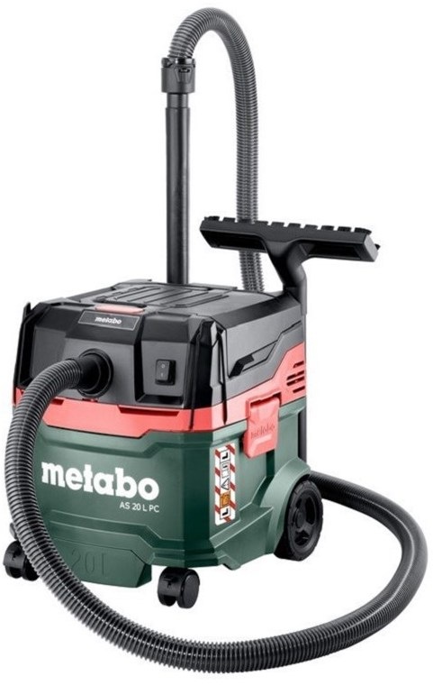Průmyslový vysavač Metabo AS 20 L PC All 602083000 černý/červený/zelený