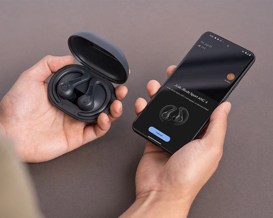 Sluchátka JLab JBuds Sport ANC 4 True Wireless zelená JLab JBuds Sport ANC 4 True Wireless, zelená