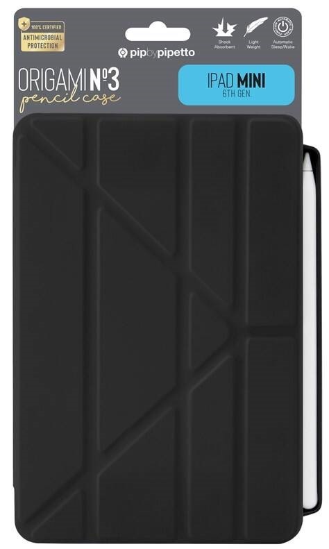 Pouzdro na tablet Pipetto Origami Pencil na Apple iPad mini 8.3" (2021) černé