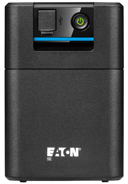 Záložní zdroj Eaton UPS 5E 900 USB FR G2, Line-interactive, Tower, 900VA/480W, výstup 2x FR (CZ), USB, bez ventilátoru černý
