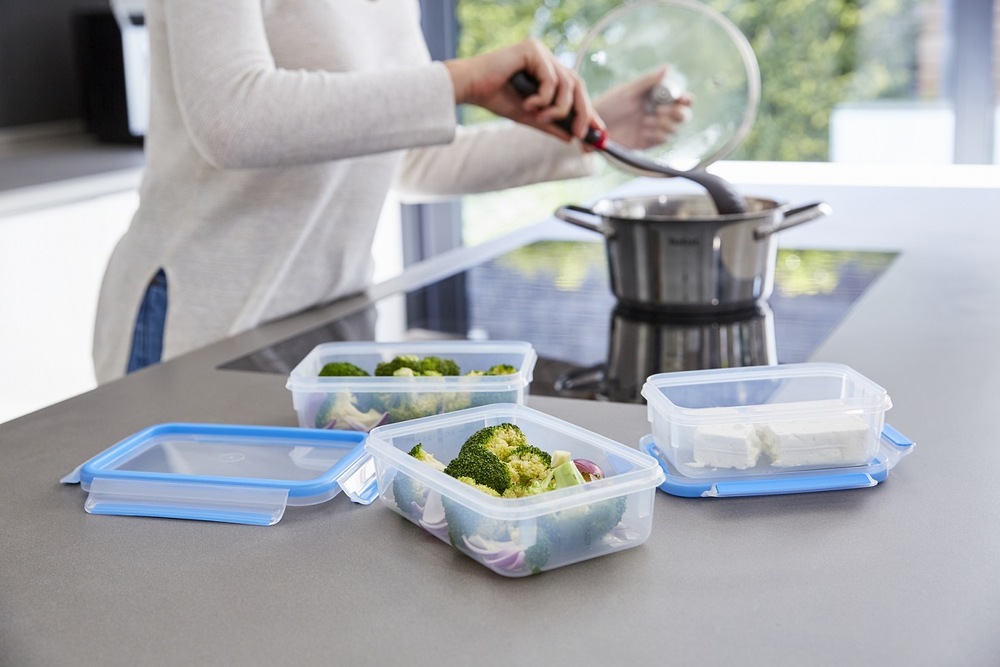 Sada potravinových dóz Tefal Master Seal Fresh K3028912, 3 ks průhledná Tefal K3028912 Master Seal Fresh, 3 ks