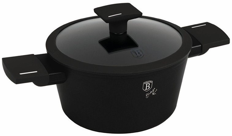 Hrnec Berlinger Haus Matte Black Collection BH-8187, 20 cm černý