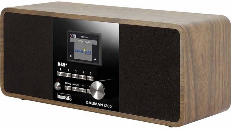 Internetový radiopřijímač s DAB+ Imperial DABMAN i200 černý/hnědý