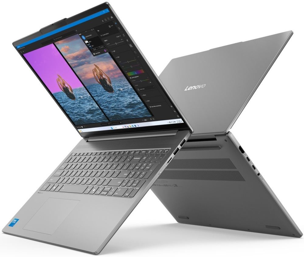 Notebook Lenovo IdeaPad Slim 5 16IMH10 šedý Tenký notebook Lenovo IdeaPad Slim 5 má konektory na pravém i levém boku