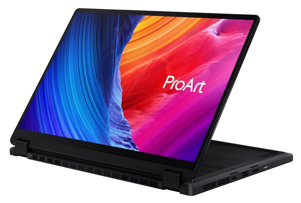 Notebook Asus ProArt PX13 v poloze pro prezentaci
