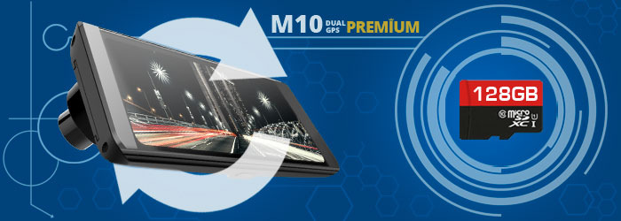 Autokamera CEL-TEC M10s Dual GPS Premium černá/stříbrná Autokamera CEL-TEC M10s Dual GPS Premium černá/stříbrná