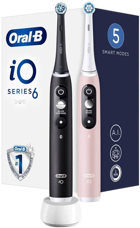 Set zubních kartáčků Oral-B iO6 Series Duo Pack Black