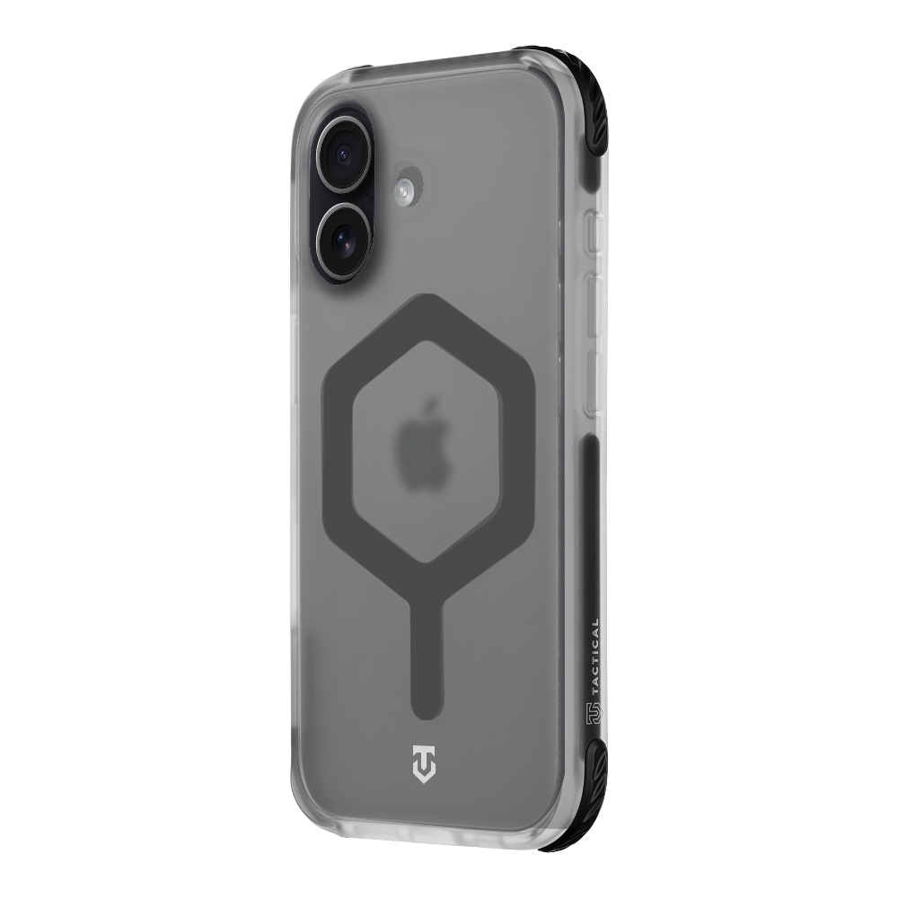 Kryt na mobil Tactical MagForce Hexagon na Apple iPhone 17 - černý/průhledný