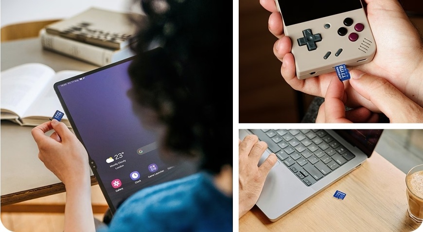 Použití MicroSD karty v tabletu, notebooku a kapesní konzoli