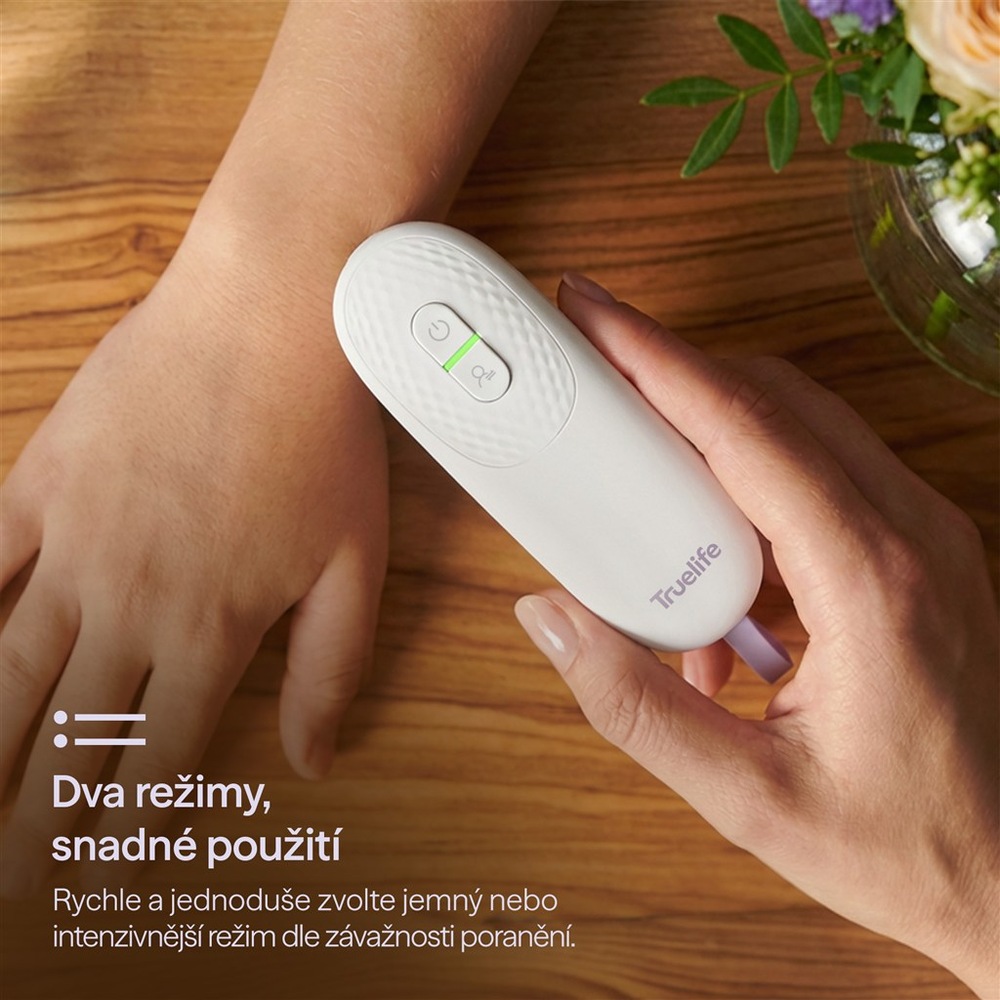Přístroj na úlevu při bodnutí hmyzem TrueLife BiteHealer bílý Přístroj TrueLife umožňuje výběr ze 2 režimů