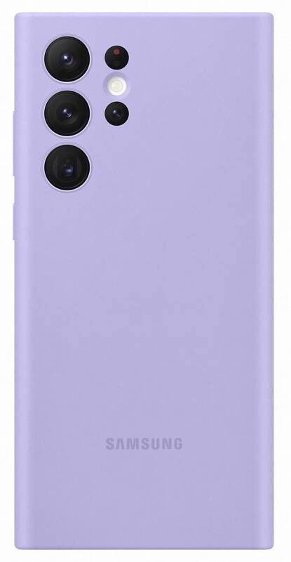 Kryt na mobil Samsung Silicone Cover na Galaxy S22 Ultra fialový
