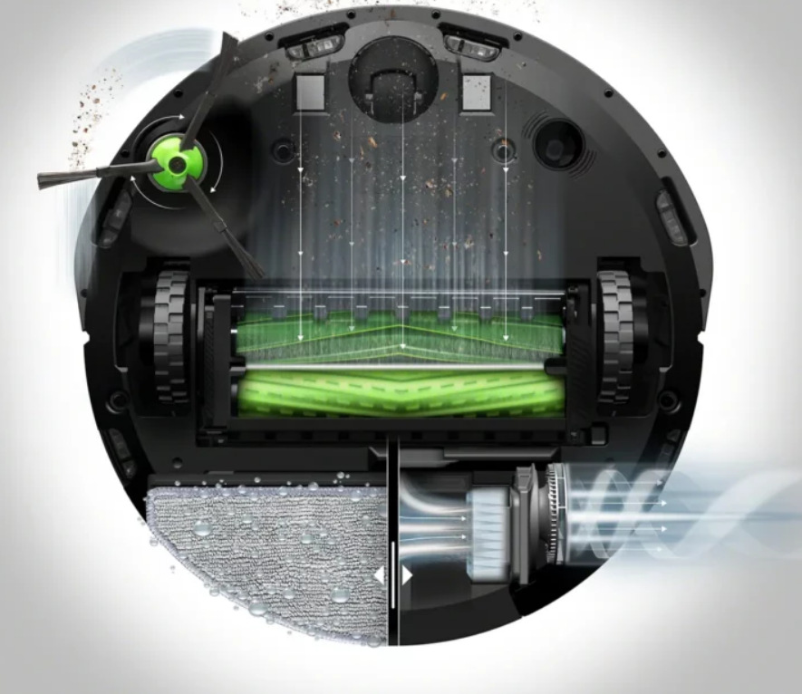 Robotický vysavač iRobot Roomba Combo i8 černý Robotický vysavač iRobot Roomba Combo i8 černý