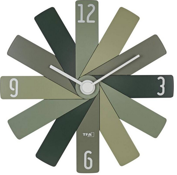 Nástěnné hodiny TFA TFA 60.3020.04 CLOCK IN THE BOX zelené TFA TFA 60.3020.04 CLOCK IN THE BOX zelené