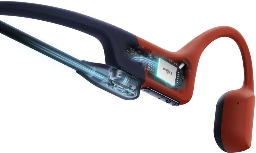 Sluchátka Shokz OpenSwim Pro červená Shokz OpenSwim Pro, červená