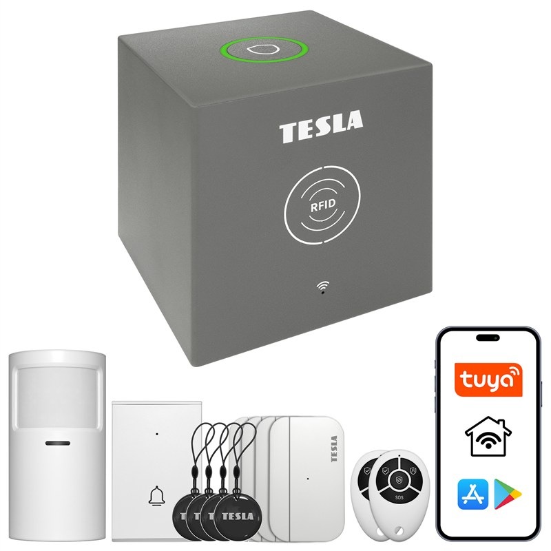 Kompletní příslušenství alarm systému Tesla Smart SecureQ i13