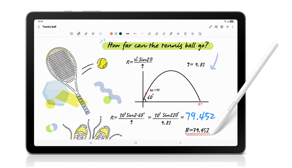 Dotykový tablet Samsung Galaxy Tab S10 Lite 6 GB / 128 GB Balíček šedý Samsung Galaxy Tab S10 Lite je dodáván i s dotykovým perem S Pen