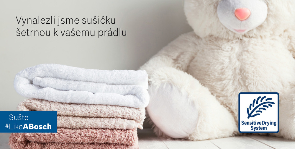 Sušička prádla Bosch Serie 6 WQG233D1CS SensitiveDrying bílá Sušička prádla Bosch Serie 6 WQG233D1CS SensitiveDrying bílá