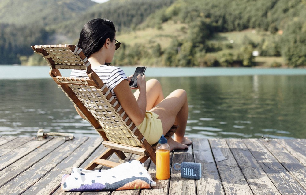 Přenosný reproduktor JBL GO3 ECO modrý