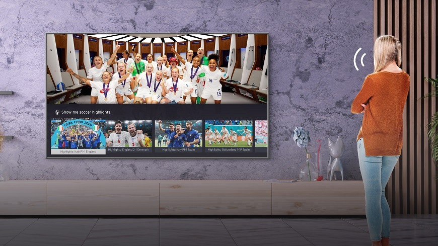 Televize Hisense 75U8NQ, hlasové ovládání