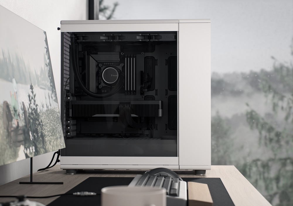 Case FRACTAL DESIGN North XL Chalk White Tempered Glass Clear Tint Case FRACTAL DESIGN North XL Chalk White Tempered Glass Clear Tint