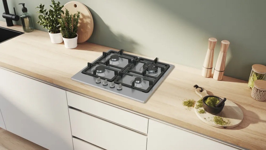 Kuchynská linka s plynovou varnou deskou Bosch PGH6B5K90