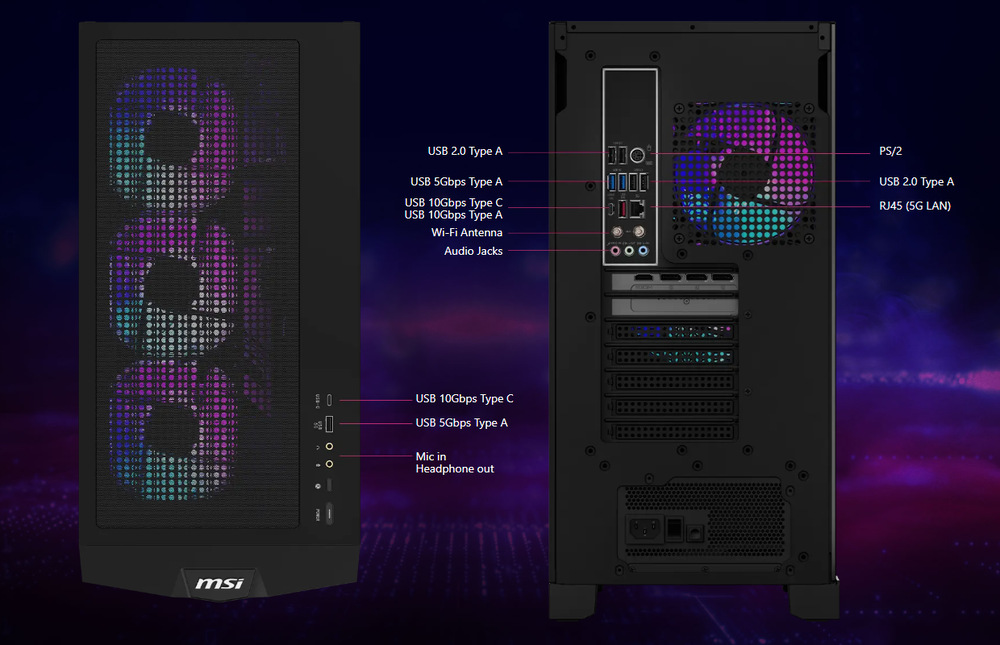 Herní počítač MSI MPG Infinite X3 AI 2NVR7-036EU černý Herní počítač MSI MPG Infinite X3 AI 2NVR7-036EU černý