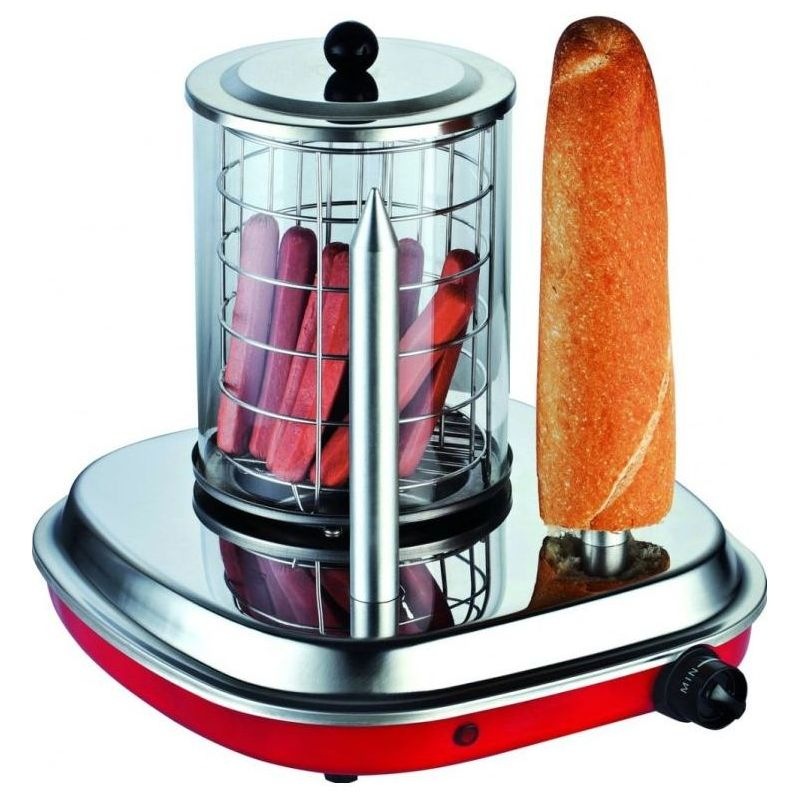 Hot dog Guzzanti GZ 460 červený/nerez/sklo