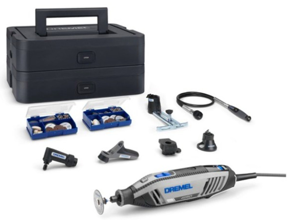 Přímá bruska Dremel 4250 (4250 Platinum+) elektrická gravírka s příslušenstvím a kufrem L-BOXX