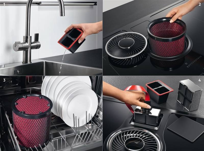 Varná deska indukce AEG Mastery ComboHob IDK84451IB s odsáváním