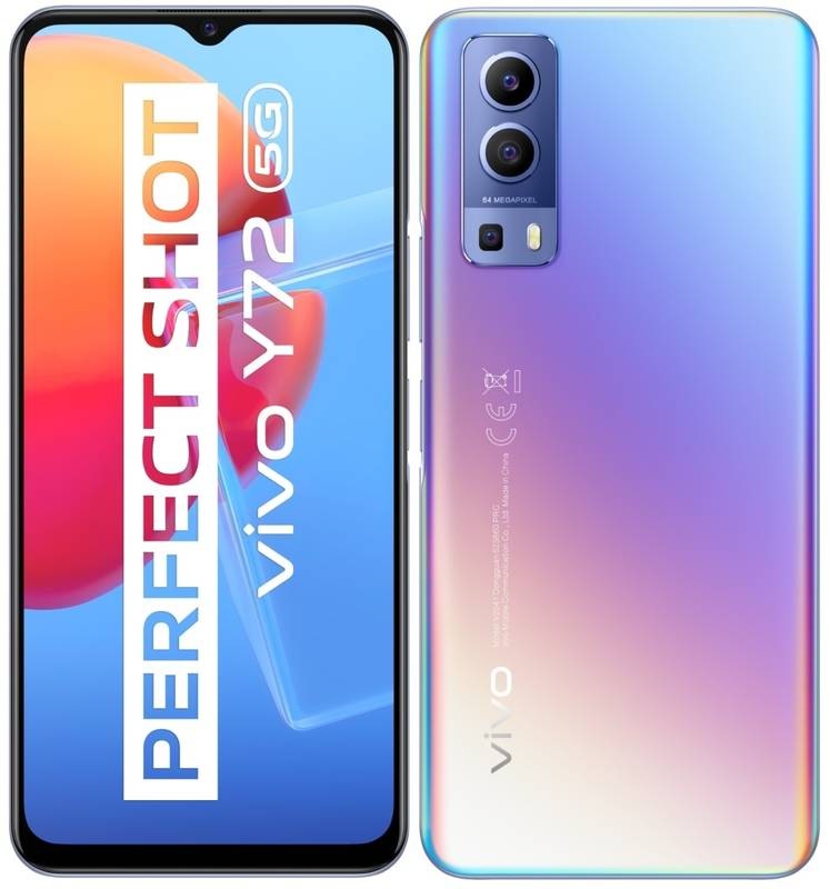 Mobilní telefon vivo Y72 5G 8 GB / 128 GB - Dream Glow