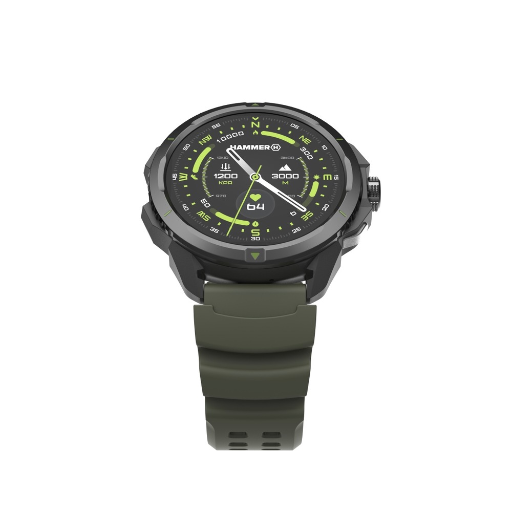 Chytré hodinky myPhone Hammer Watch 2 černé/zelené