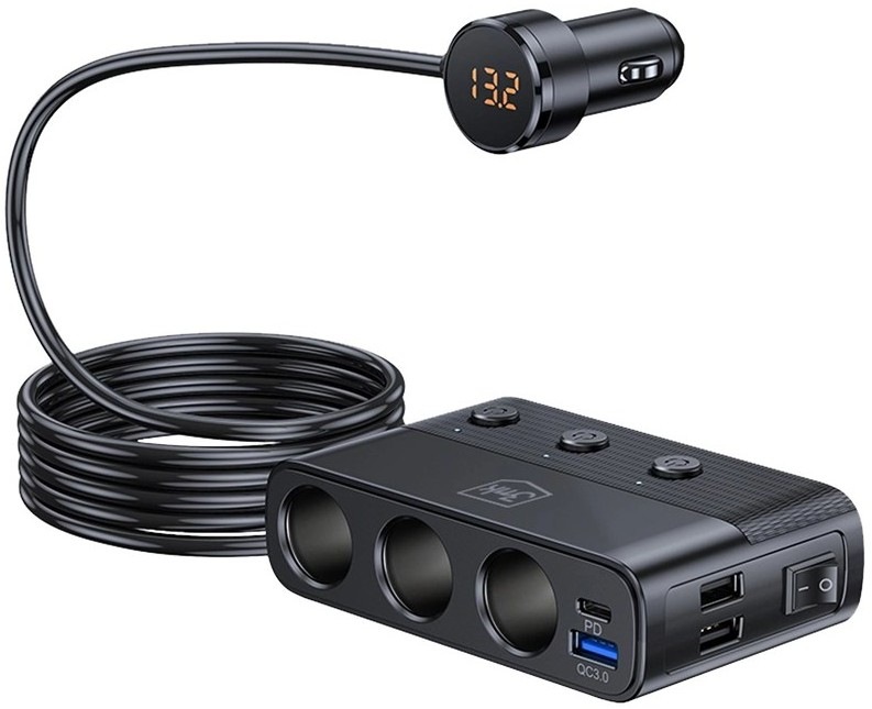Adaptér do auta 3mk Car Power Splitter o celkovém výkonu 120 W
